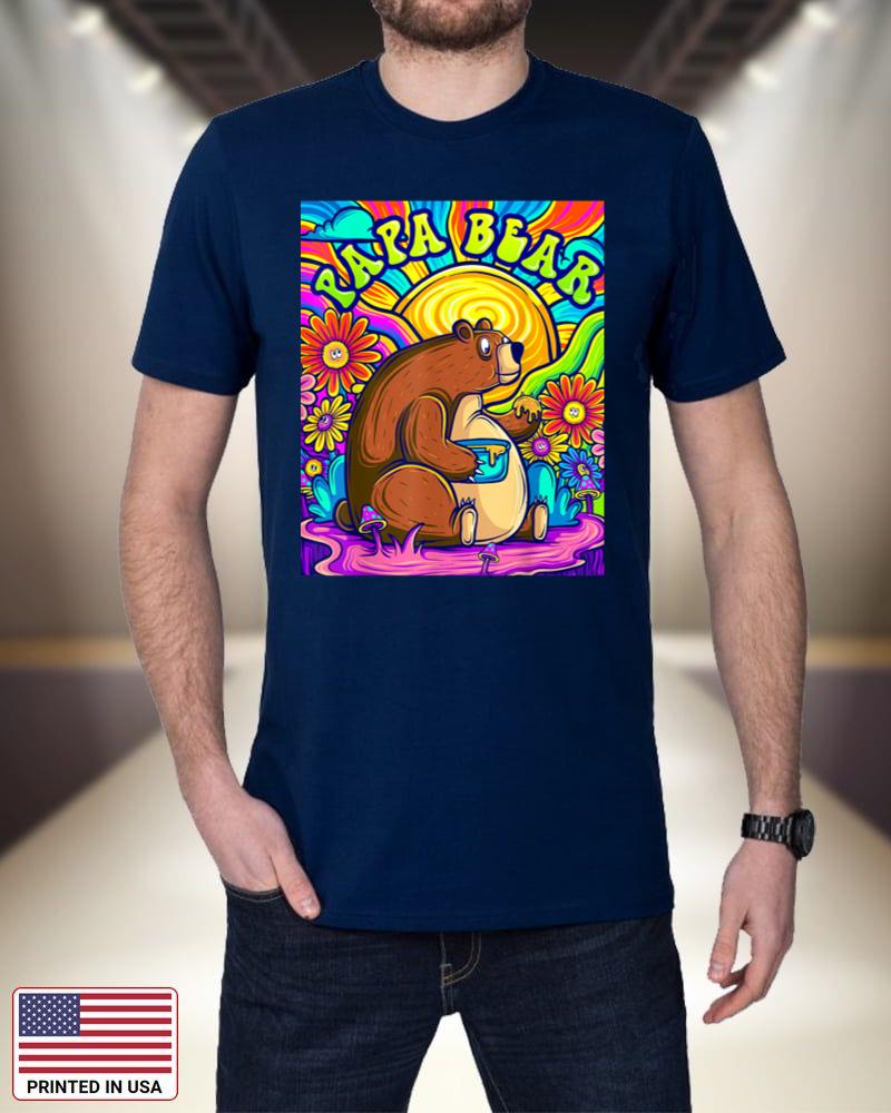 Papa Bear Shirt, Psychedelic Dad Shirt, Fatheru2019s Day O1k2g