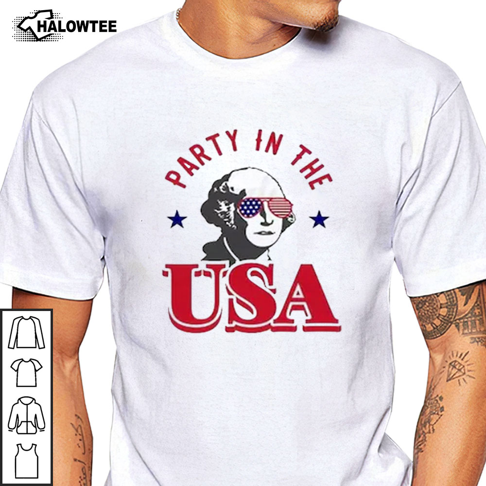 Party in The USA American Flag Shirt Happy 4th of July Tee Shirt Happy Independence Day USA
