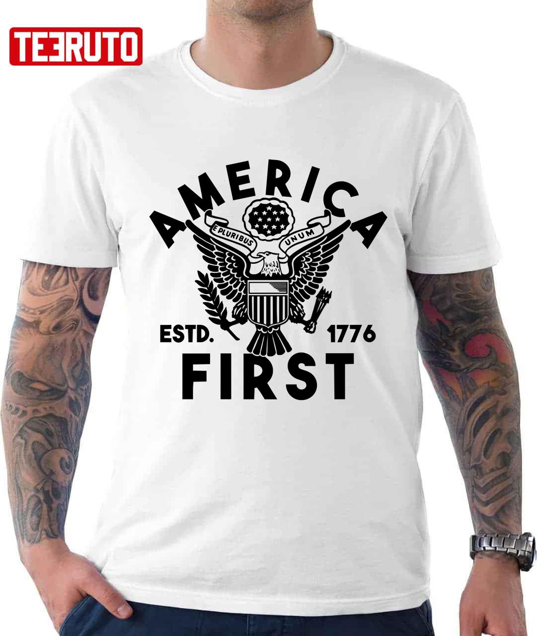Patriotic America First Est 1776 Unisex T-Shirt