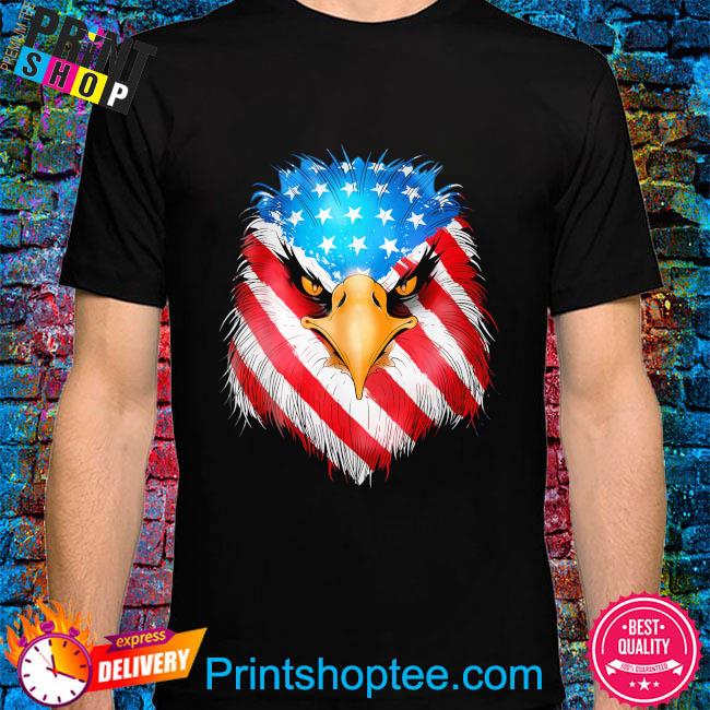 Patriotic eagle 4th of july usa American flag 2024 shirt
