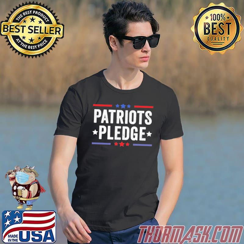 Patriots pledge 4th of july vintage American usa flag shirt