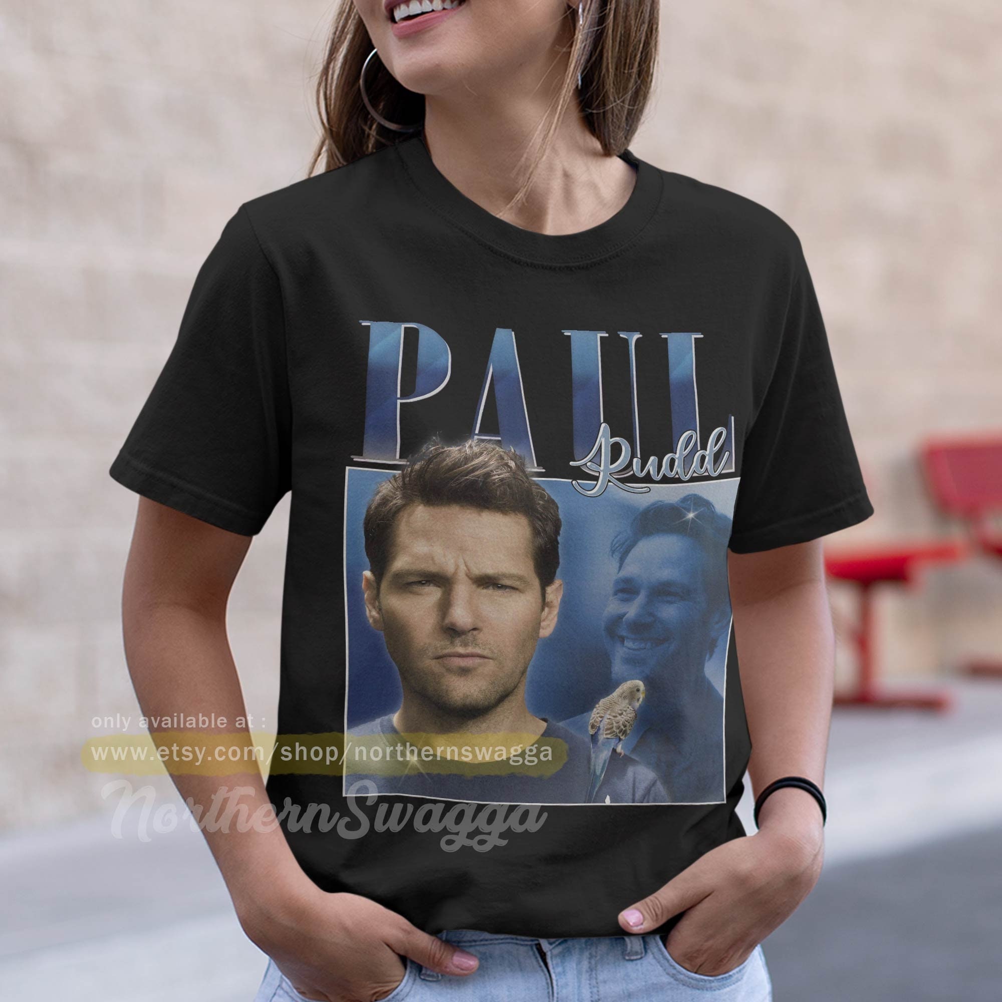 Paul rudd shirt cool fan art t-shirt 90s poster design retro style 184 tee-1