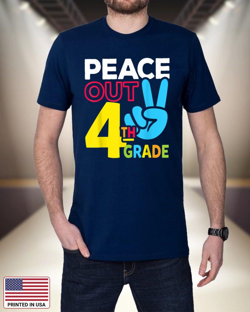 Peace Out 4th Grade Last Day of School Teacher Girl Boy 7P2AN
