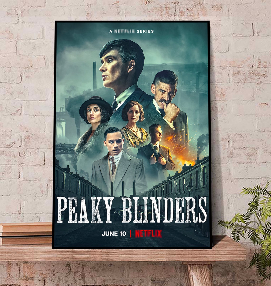 Peaky Blinders season 6 Poster, Peaky Blinders Poster, Peaky Blinders Wall Art Print, Peaky Blinders Retro Poster gift 