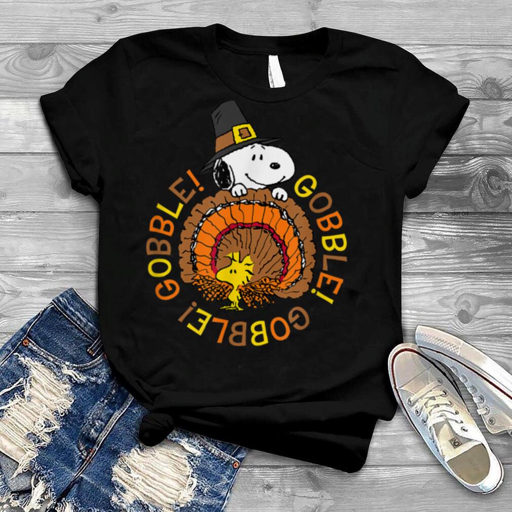 Peanuts Snoopy and Woodstock Thanksgiving Gobble T Shirt