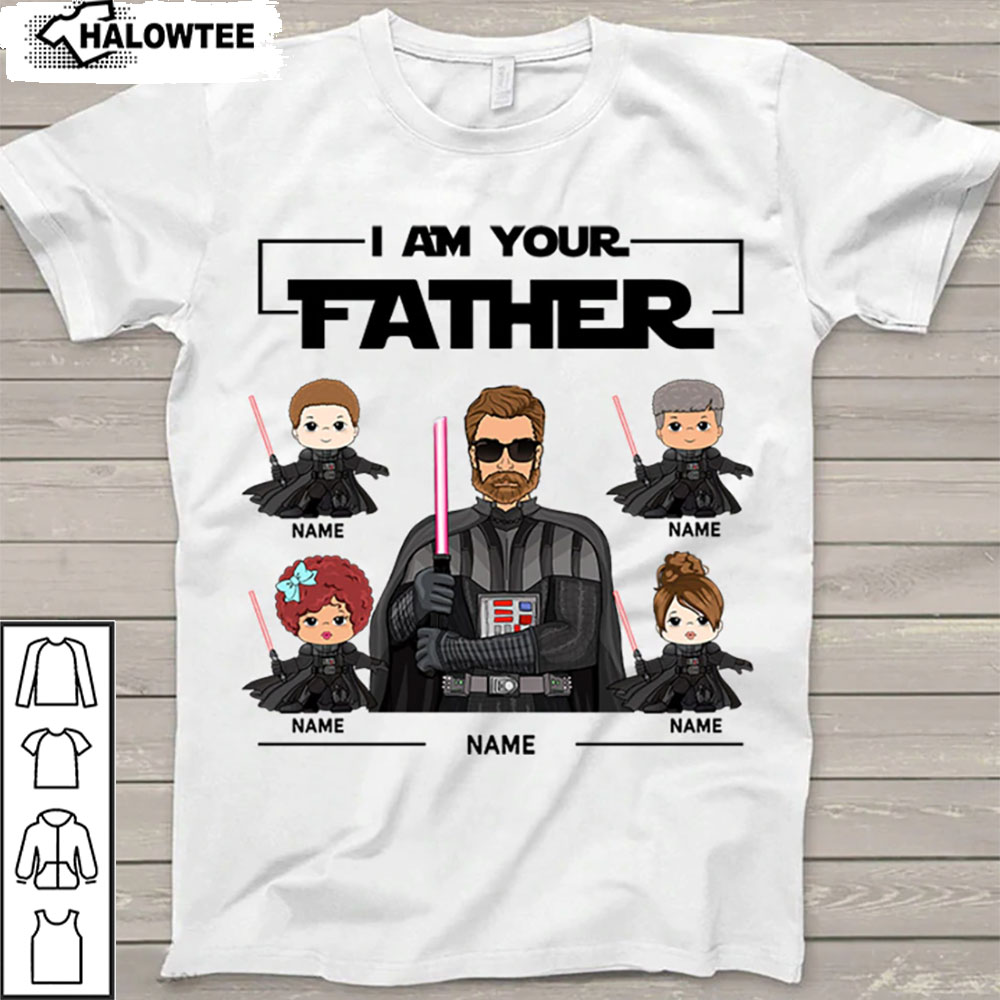 Personalized I Am Your Father Darth Vader With Kids Vr2 T-shirt Gift For Father’s Day