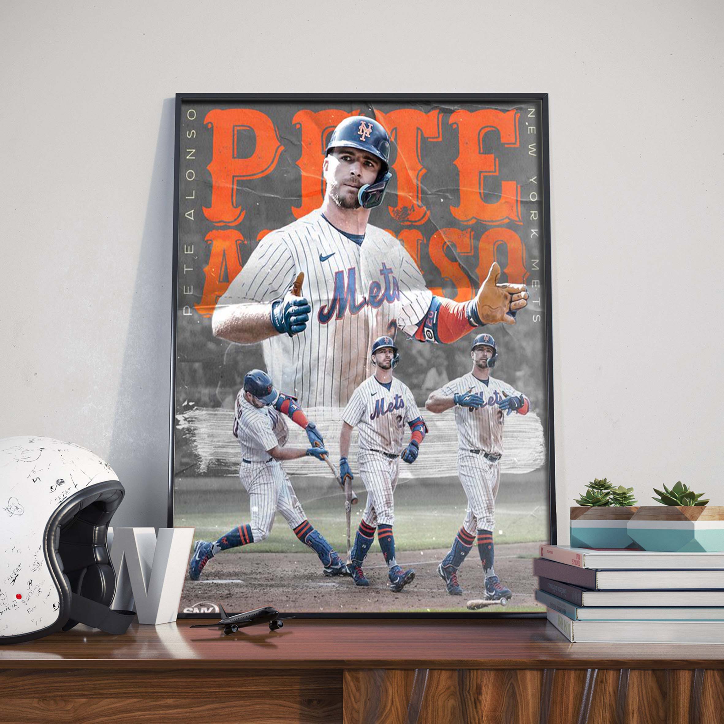 Pete Alonse League Leader in RBI Artwork Poster Canvas