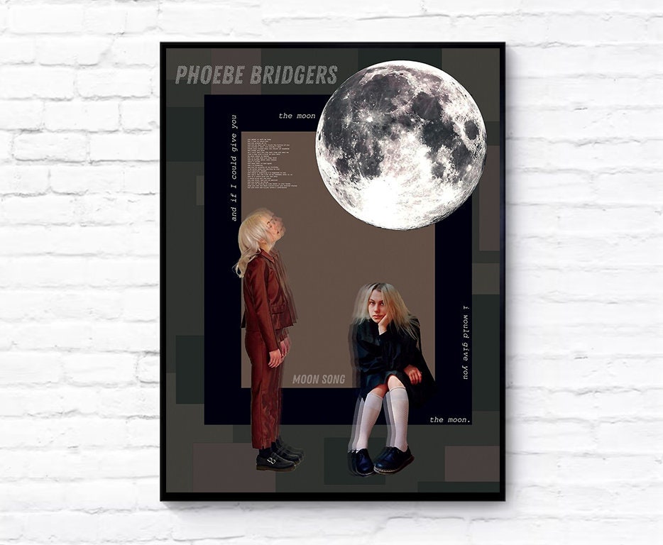 Phoebe Bridgers Moon Song No Framed Poster