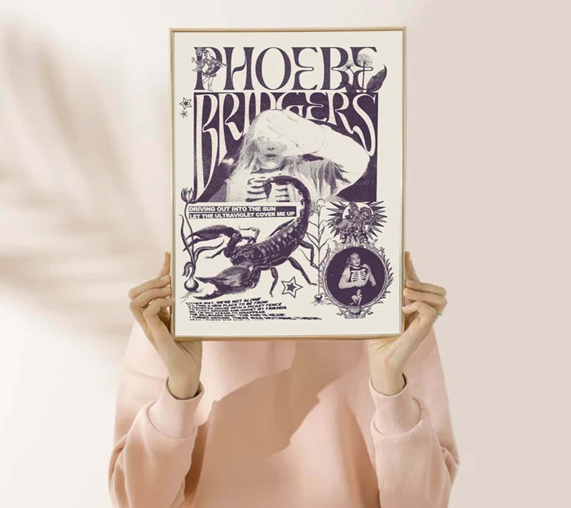 Phoebe Bridgers On Tour 2022 Poster No Framed