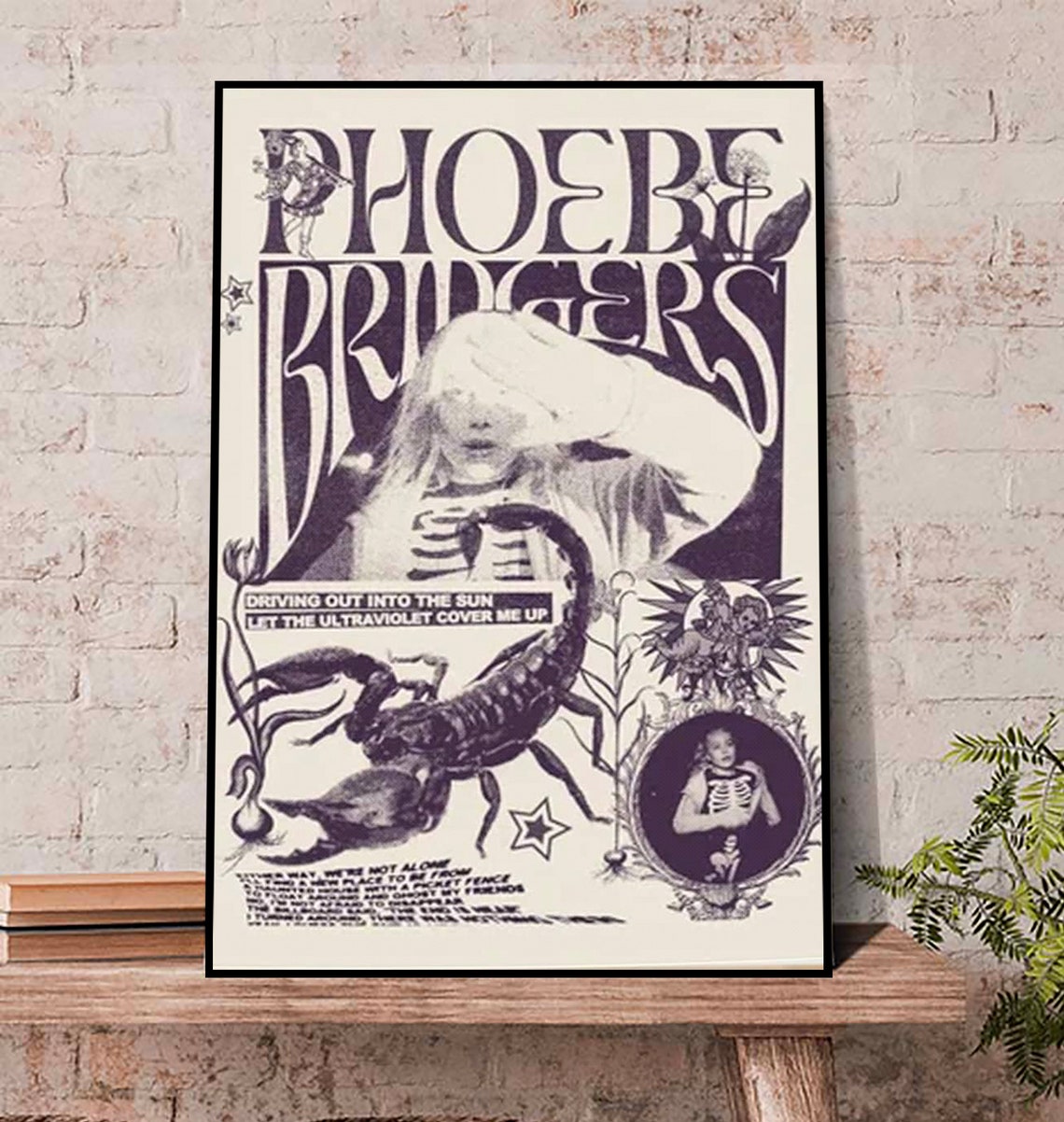 Phoebe Bridgers On Tour 2022 Poster, Phoebe Bridgers Reunion Tour 2022 Poster, Phoebe Bridgers 2022 Poster For Fan 