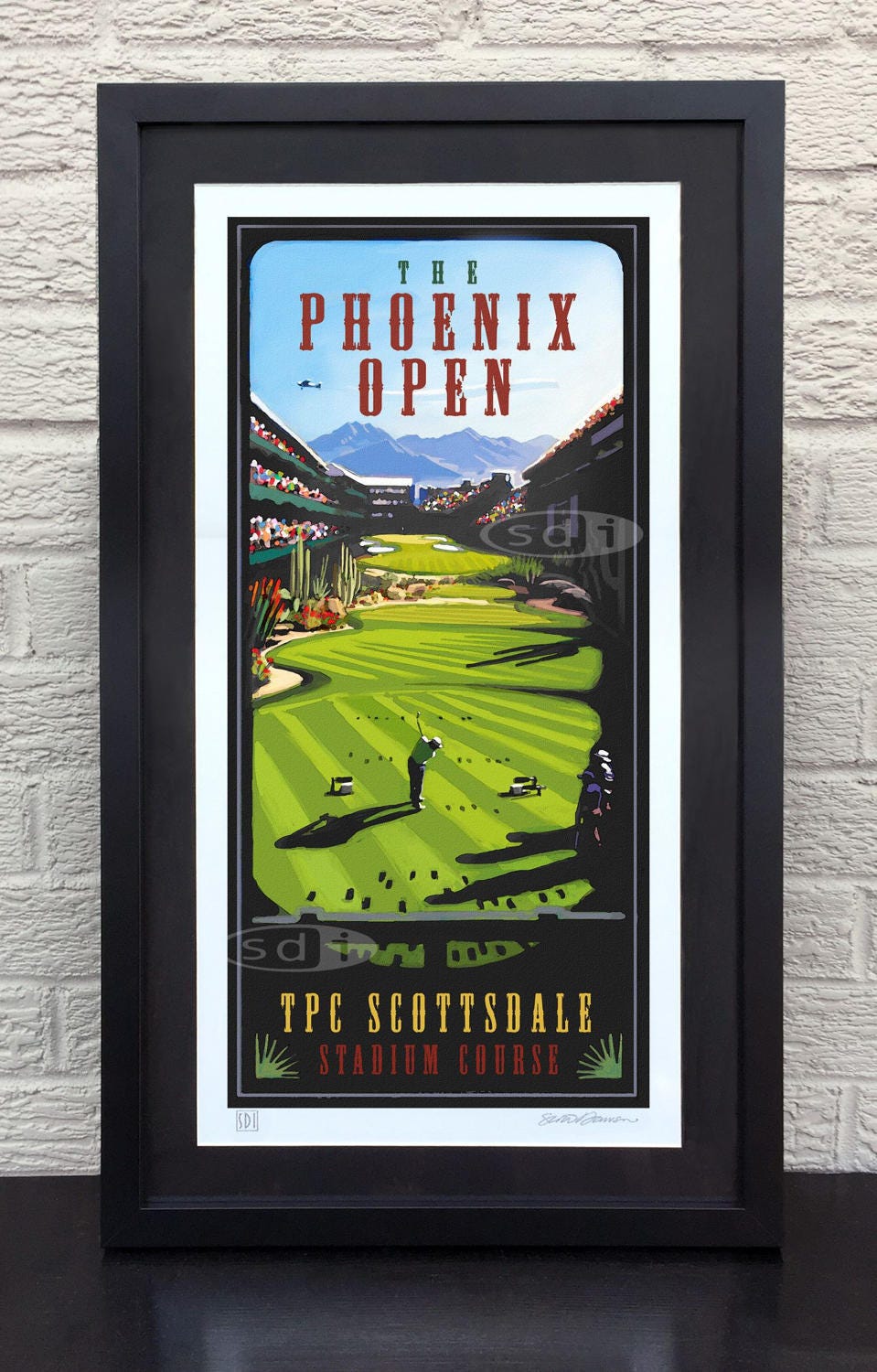 Phoenix Open TPC Scottdale golf gift sports golf art poster print painting-3