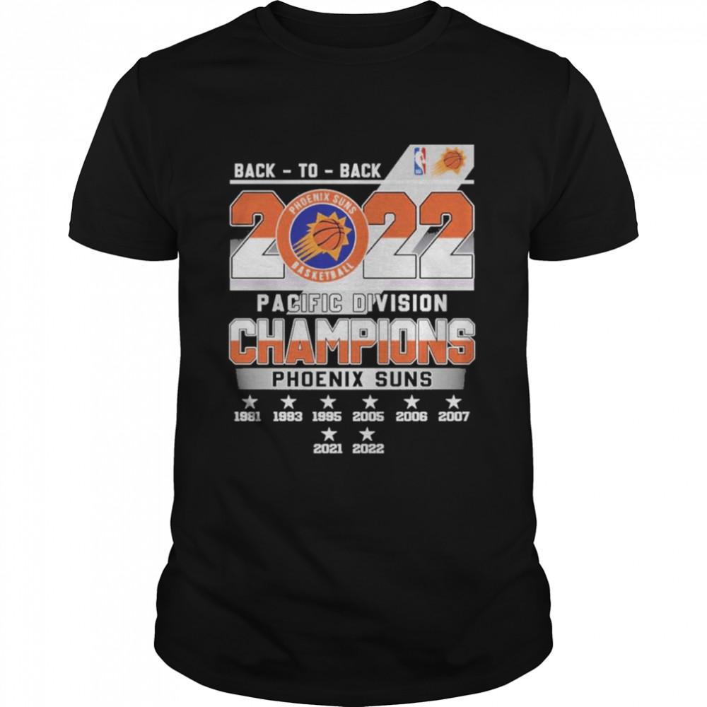 Phoenix Suns Basketball Back-to-back 2022 Pacific Division Champions 1981 2022 Shirt