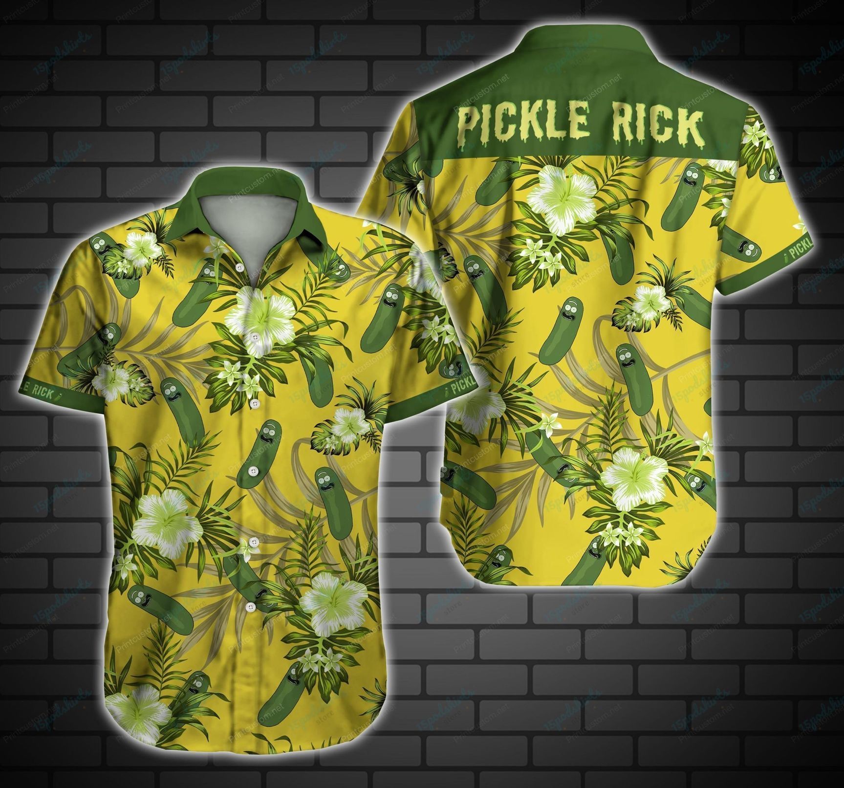 Pickle Rick – Rick And Morty Hawaiian Shirt