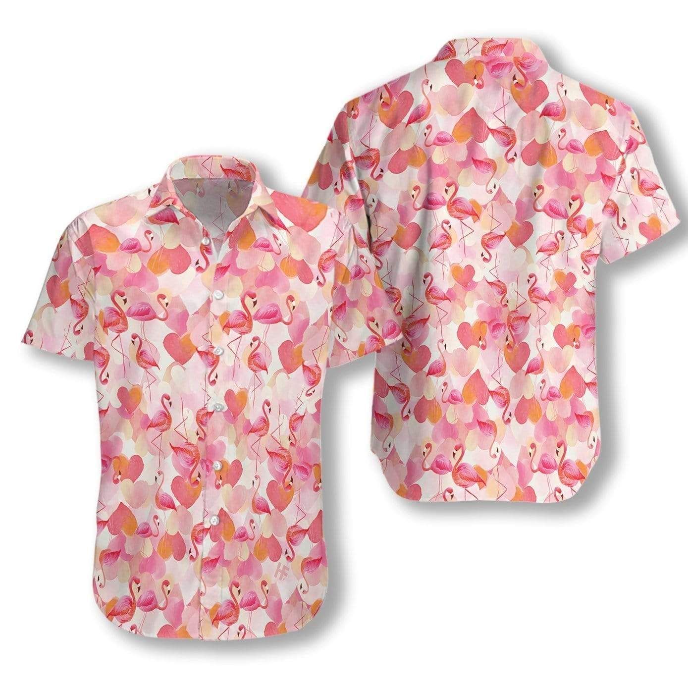 Pink Flamingo Hawaiian Aloha Shirts