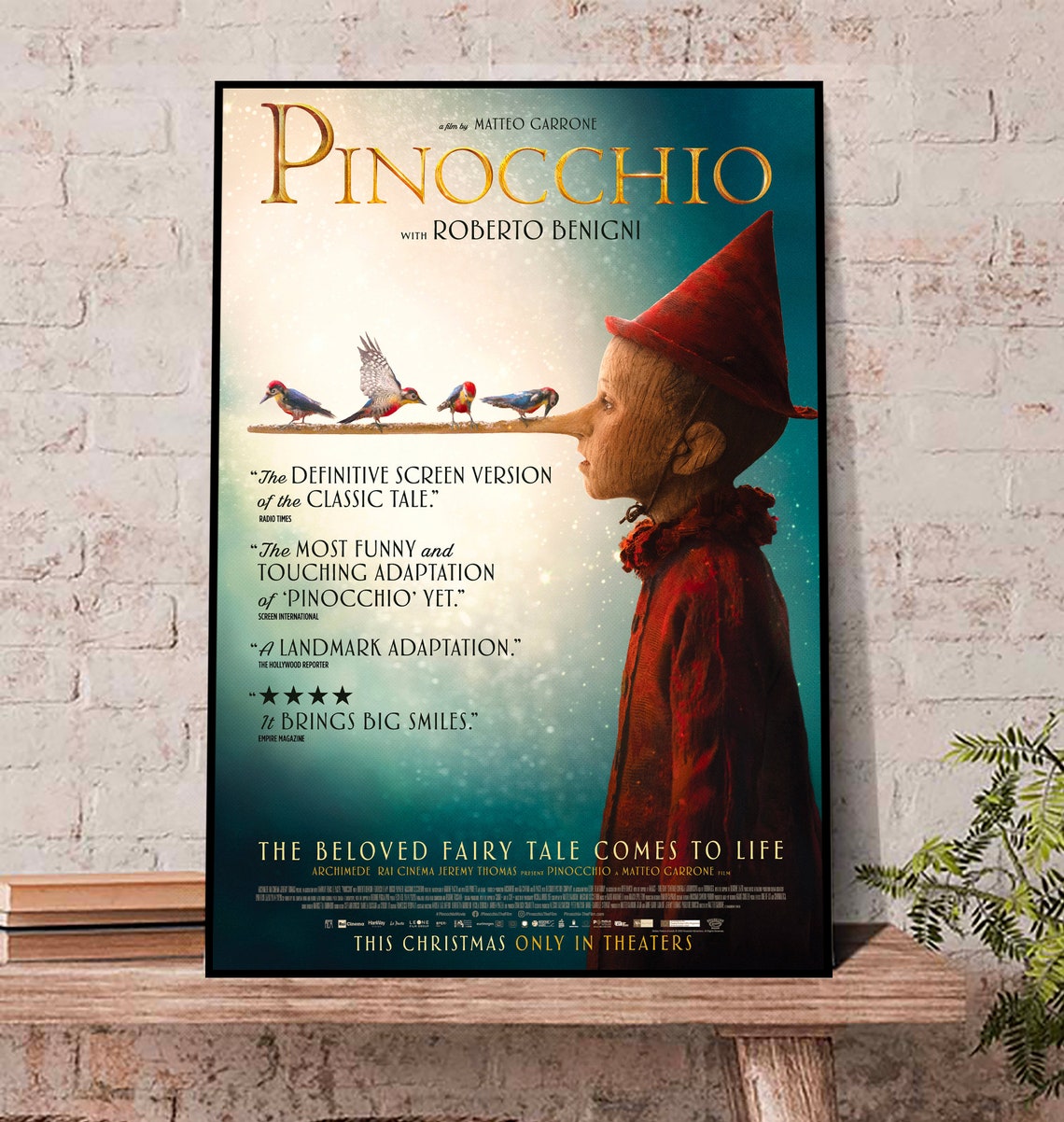 Pinocchio 2022 poster Canvas Poster, pinocchio 2022 Movie Poster, pinocchio Live Action Poster, Pinocchio Postergift 