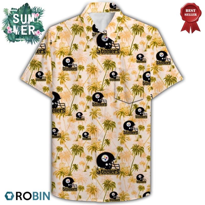Pittsburgh Steelers  Football Team Aloha Shirt, Hawaiian Shirt Hawaii Shirt