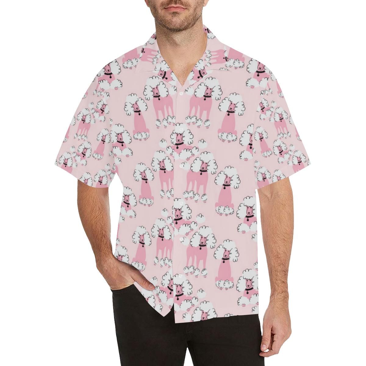 Poodle Pattern Men’s All Over Print Hawaiian Shirt