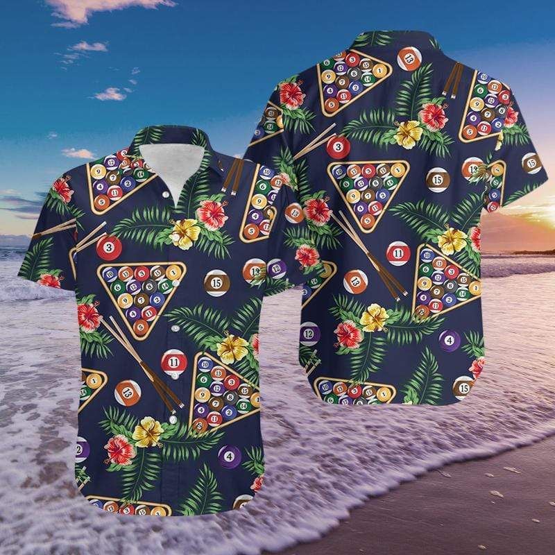 Pool Billiard Tropical Hawaii Shirts #H