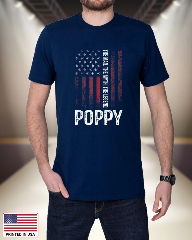 Poppy The Man The Myth The Legend T-Shirt Grandpa_1 Kn2Wp