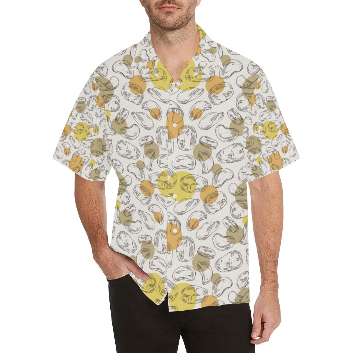 Potato Chips Pattern Print Design 02 Men’s All Over Print Hawaiian Shirt (model T58)