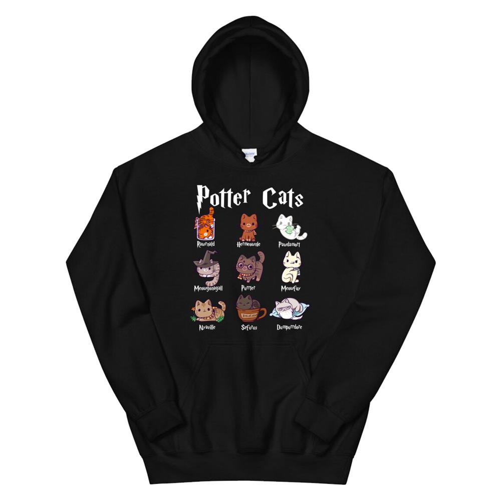 Potter Cats Cute Harry Pawter Kitten Gifts For Her Hoodie