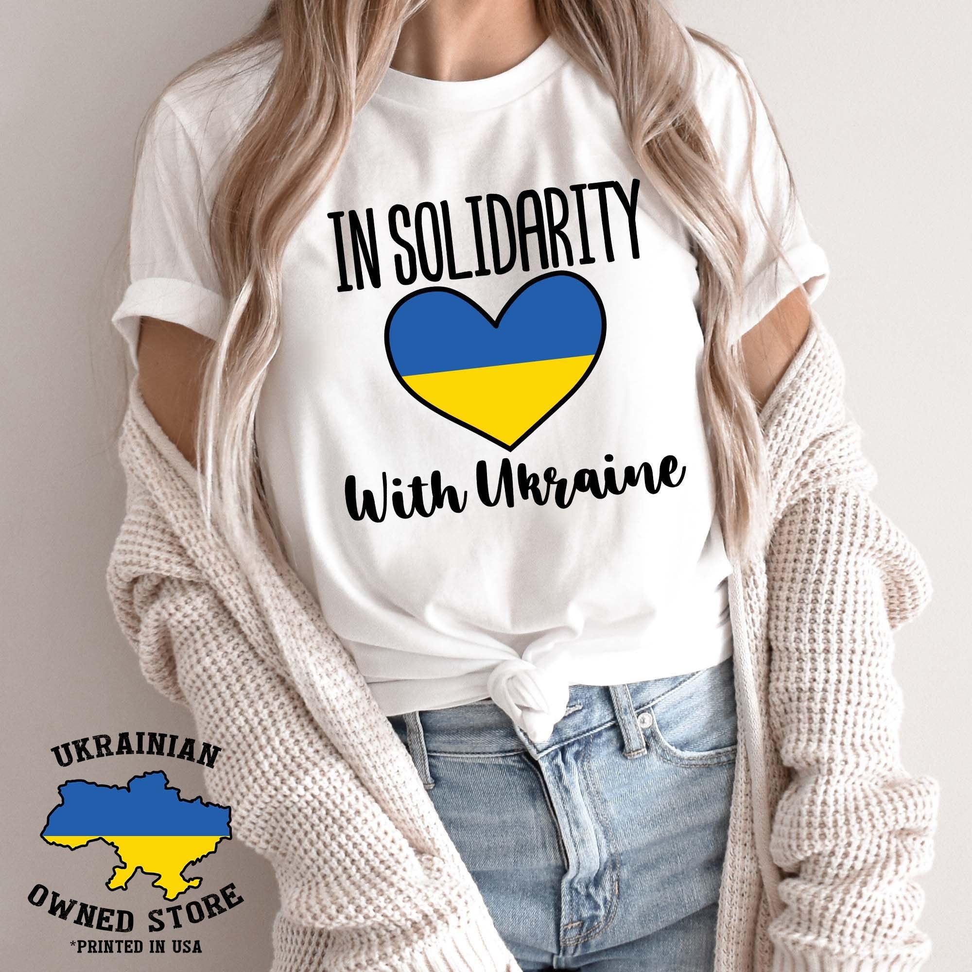 Pray For Ukraine In Solidarity With Shirt