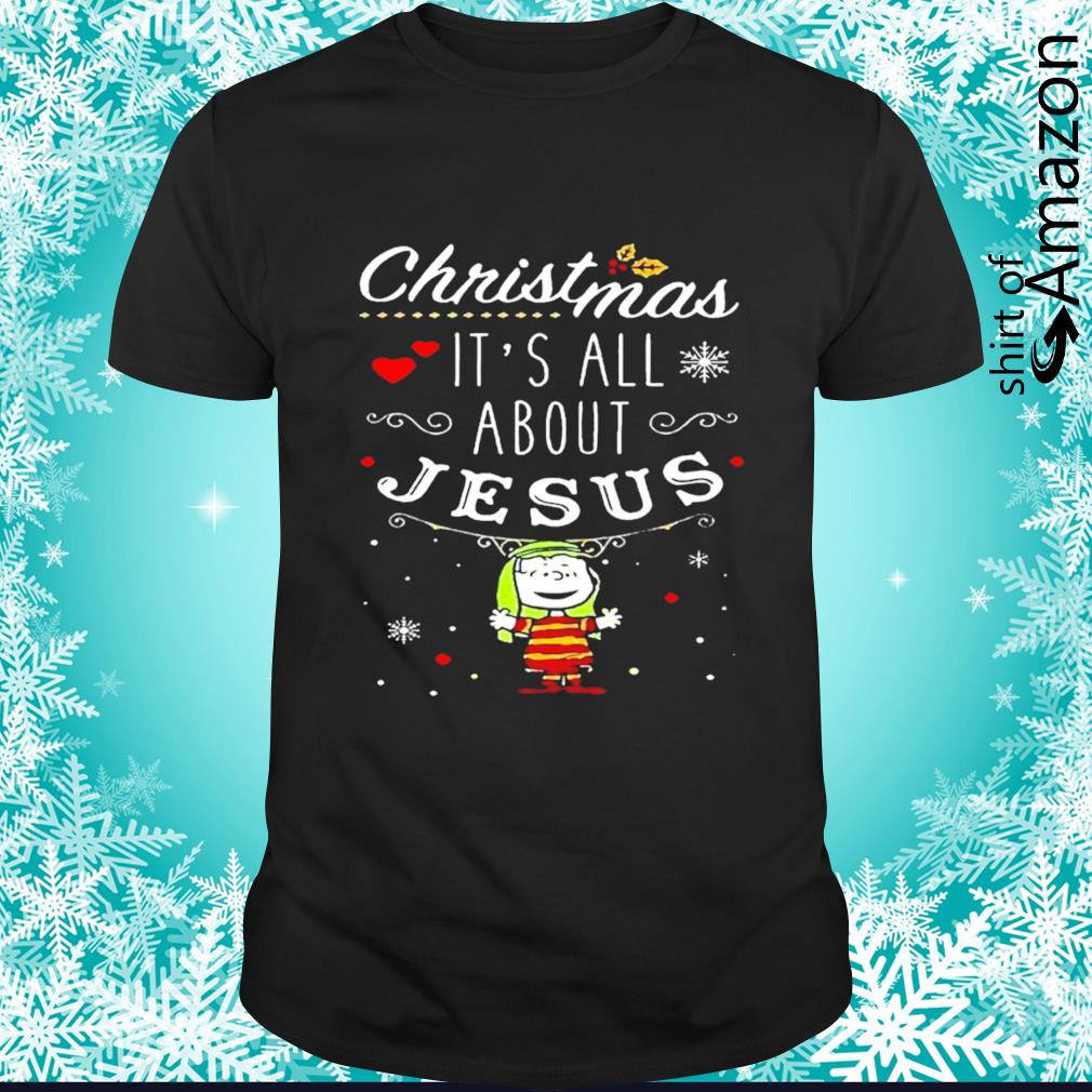 Premium Charlie Brown Christmas it’s all about Jesus shirt