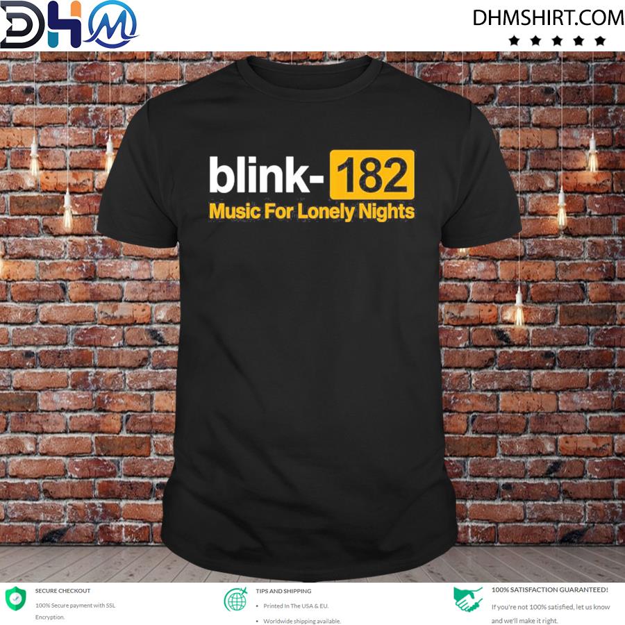 Premium sam 41 blink 182 music for lonely nights lonely nights blink182 merch shirt