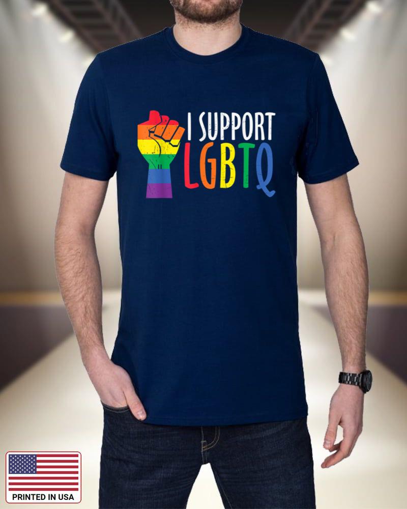 Pride Month I Support LGBTQ LGBT Rainbow Flag BuD5u