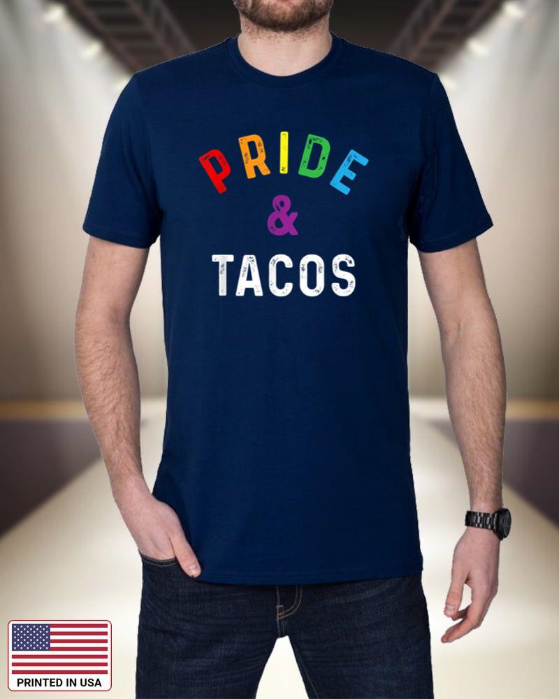 Pride & Tacos LGBT LGBTQ Gay Pride Rainbow Flag Taco Lover UknT9