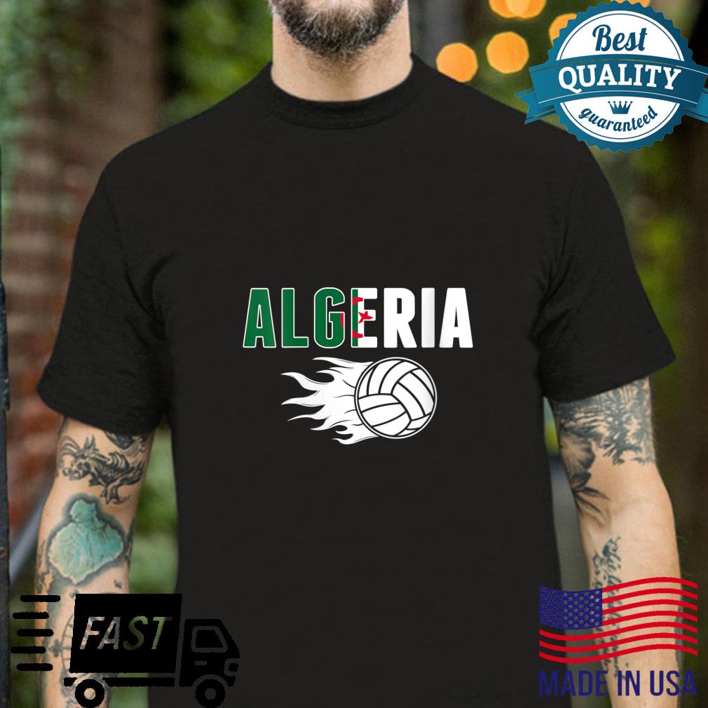 Proud Algeria Volleyball Fans Jersey Algerian Flag Sports Shirt