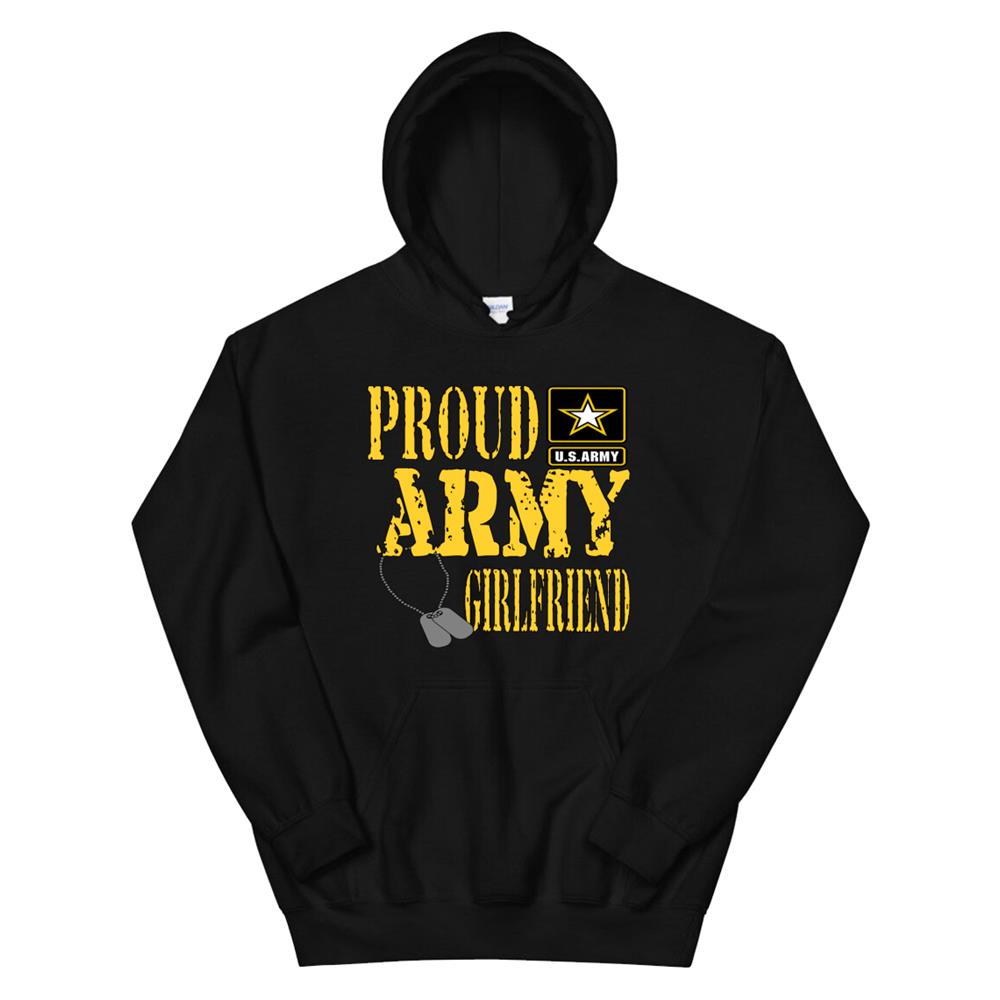 Proud Army Girlfriend Hoodie Military Shirt Hoodie