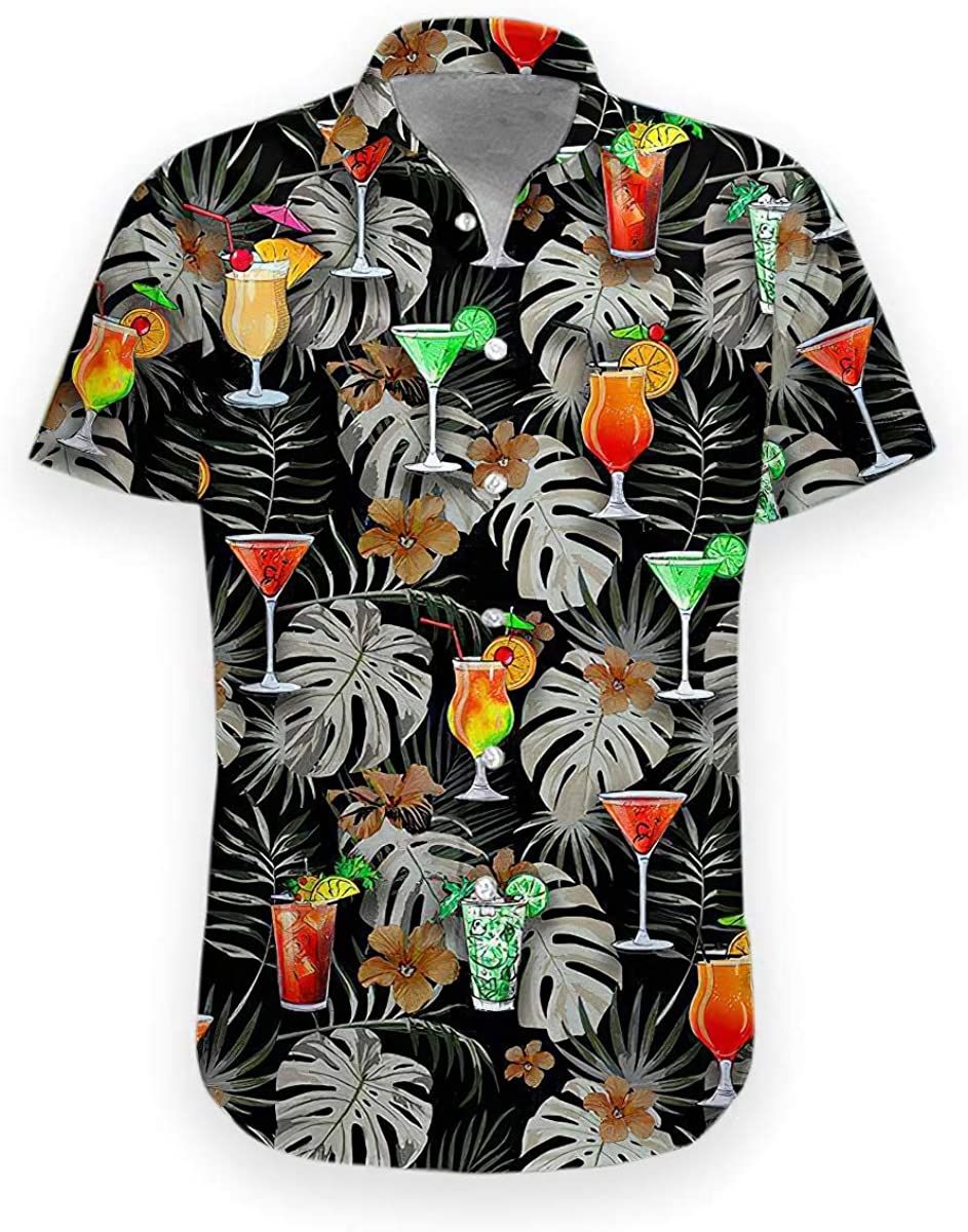 Proud Bartender Cocktails Tropical Unisex Hawaiian Aloha Shirts #DH