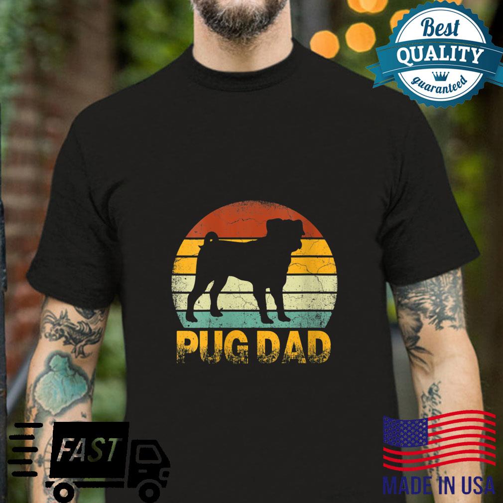 Pug Dog Vintage Pug Dad Shirt