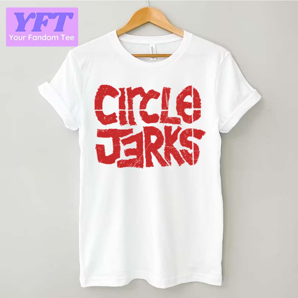 Punk Circle Distressed Circle Jerks Rock Band Unisex T-Shirt