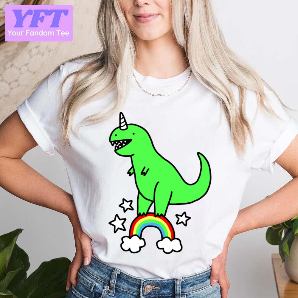 Rainbow Trexicorn Dinosaur Unisex T-Shirt