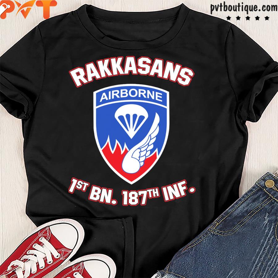 Rakkasans airborne logo 1st bn 187th inf shirt