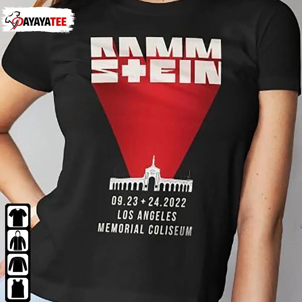 Rammstein Los Angeles Memorial Coliseum 2022 Tour Shirt