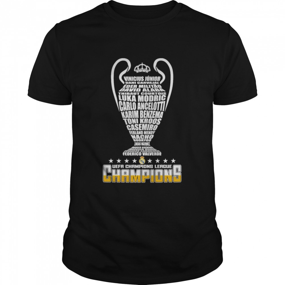 Real Madrid CF Campioni Name 2022 UEFA Champions League Champions Shirt