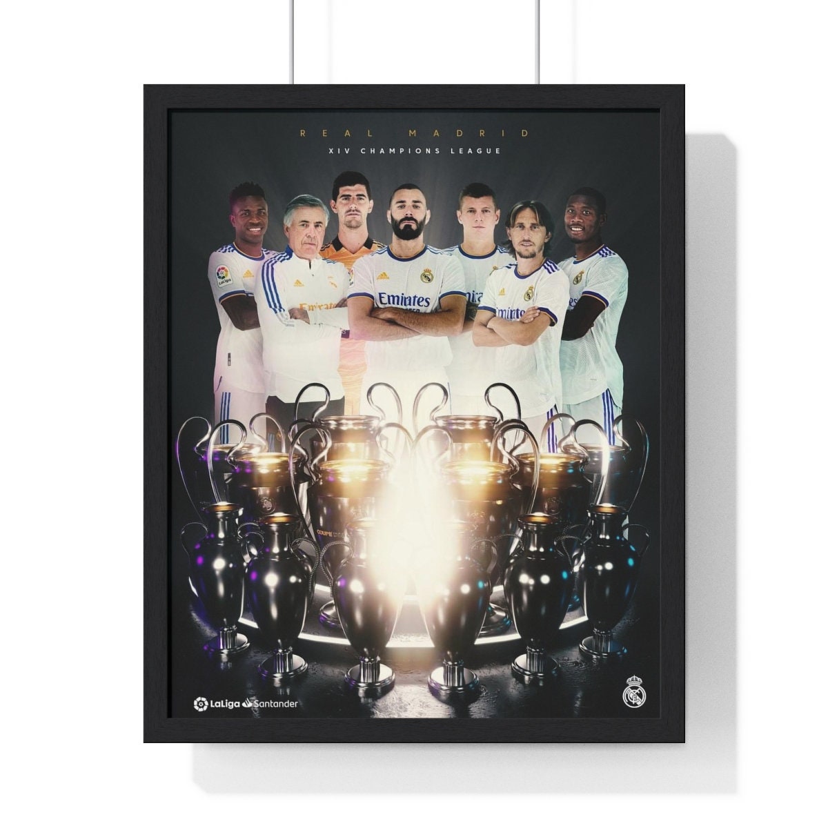 Real Madrid La Decimocuarta Champions League Poster