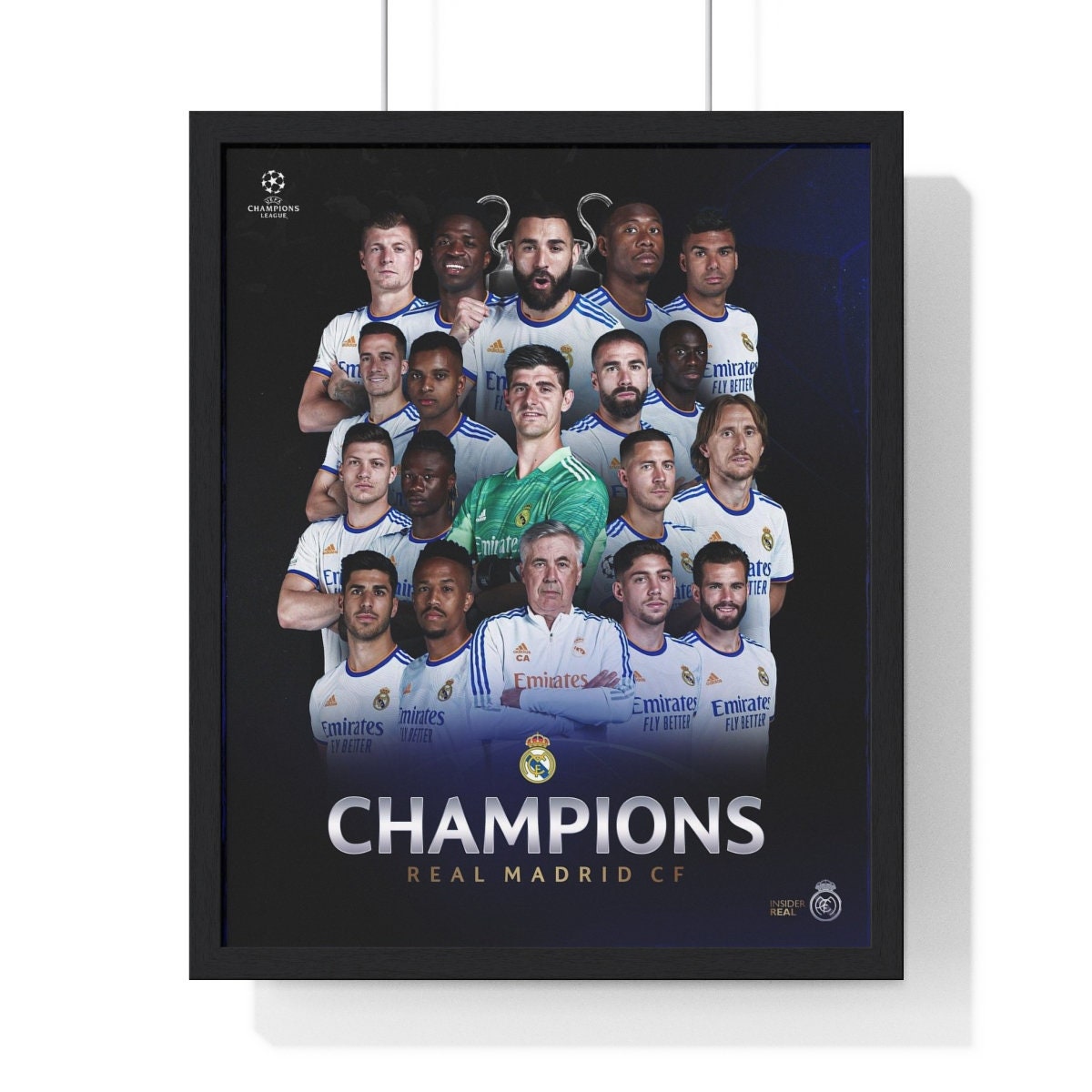 Real Madrid Win 14th Champions League Poster