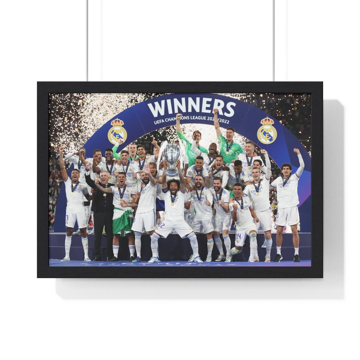 Real Madrid Winners Champions League 2022 Poster Canvas