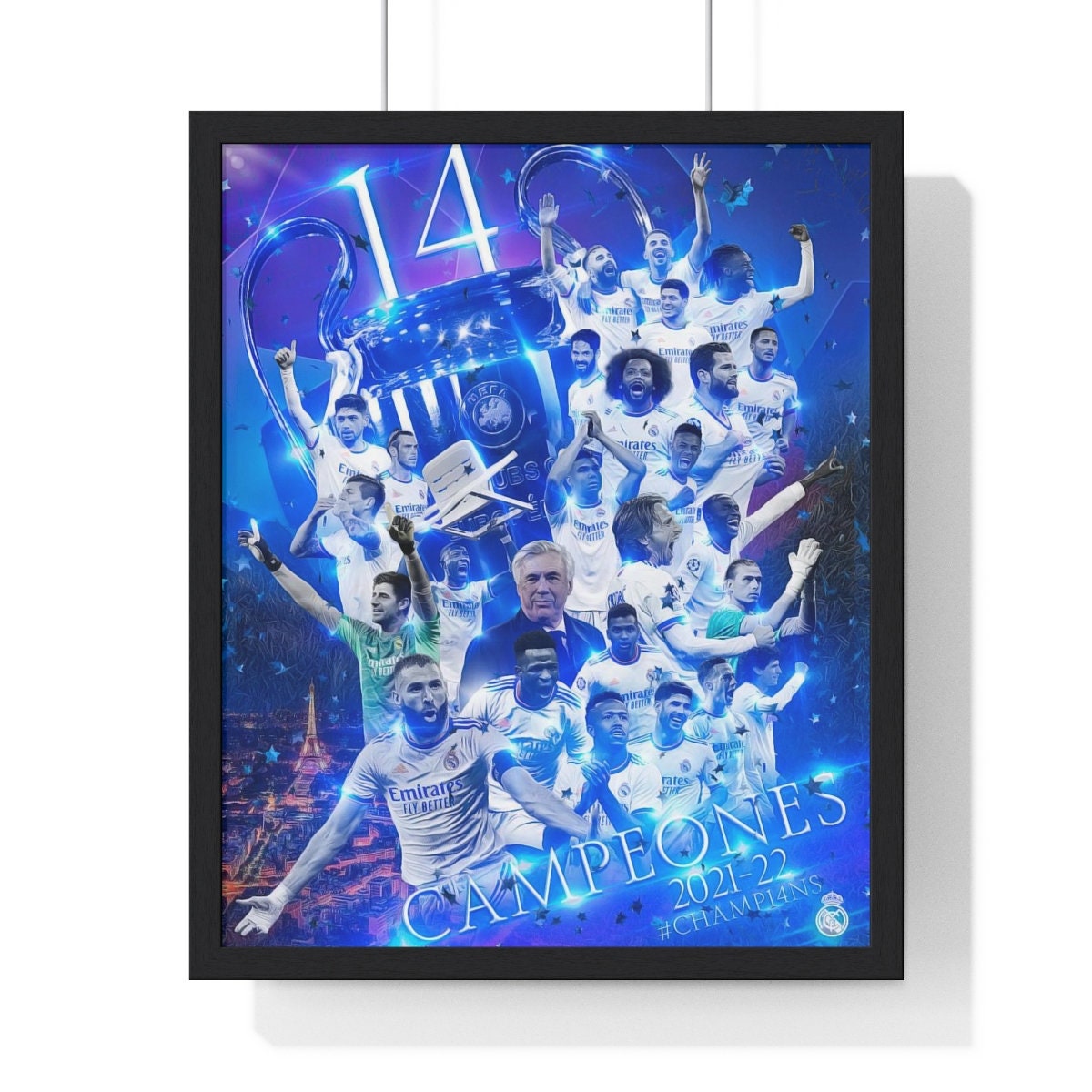 Real Madrid Winners Champions League 2022 Poster