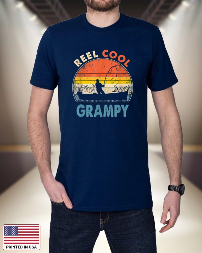 Reel Cool Grampy Shirt Fathers Day Gift for Fishing Dad Kje2e