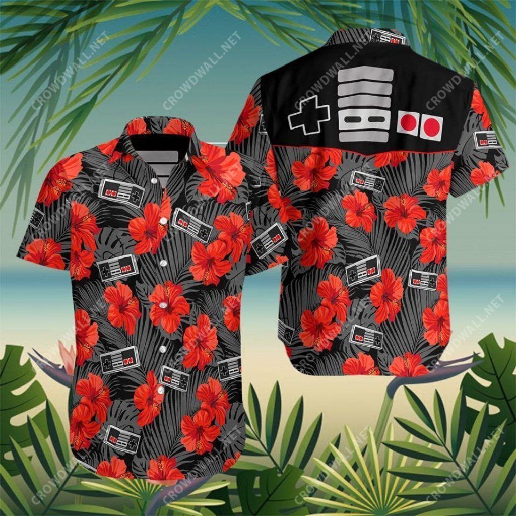 Retro Gamepad Hawaiian Shirt