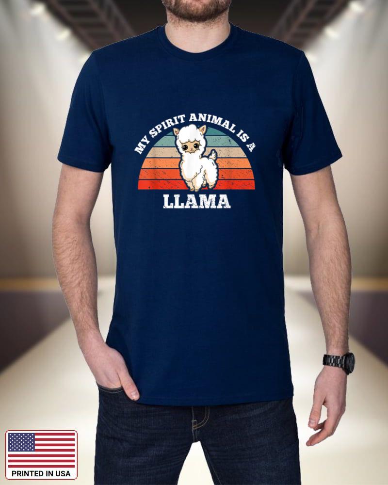 Retro Vintage My Spirit Animal Is A Llama 55d0W