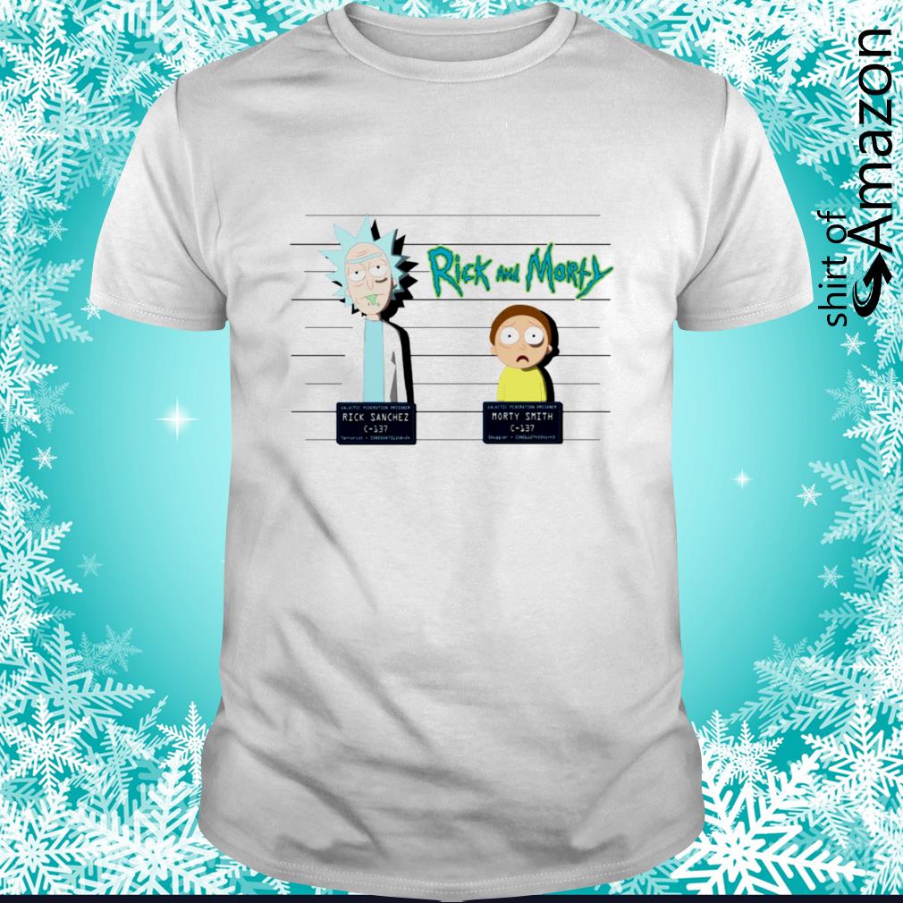 Rick and Morty Mugshot shirt