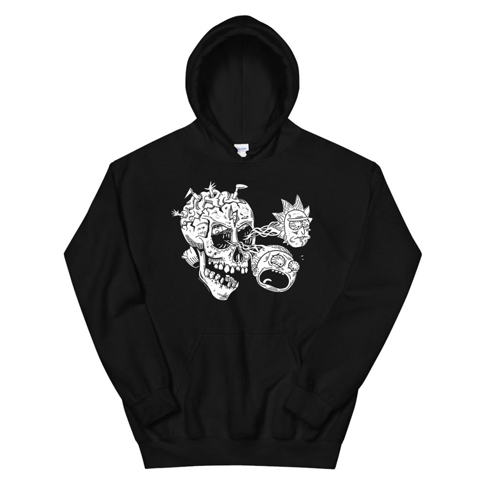 Rickandmorty Skull With R And M Eyes Hoodie