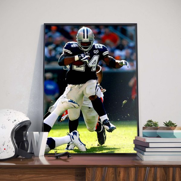 RIP Marion Barber III 1983 2022 38 Years old Dallas Cowboys NFL Thank you for the Memories Home Decor Poster Canvas