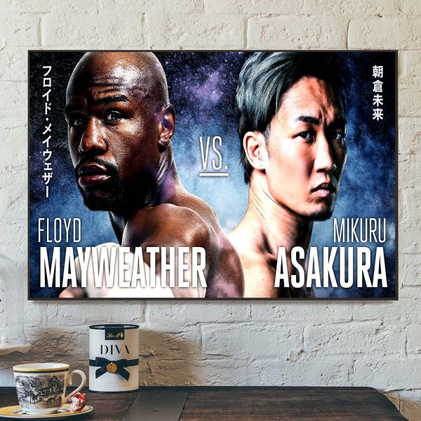 RIZIN FF Official Floyd Mayweather vs Mikuru Asakura Home Decor Poster Canvas